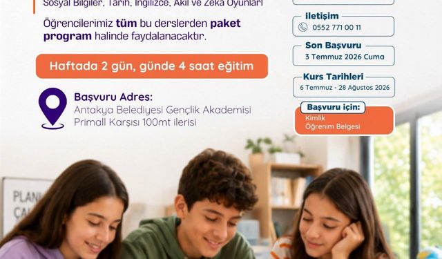5-10. sınıf öğrencilerine yönelik eğitim programı başvuruları başladı
