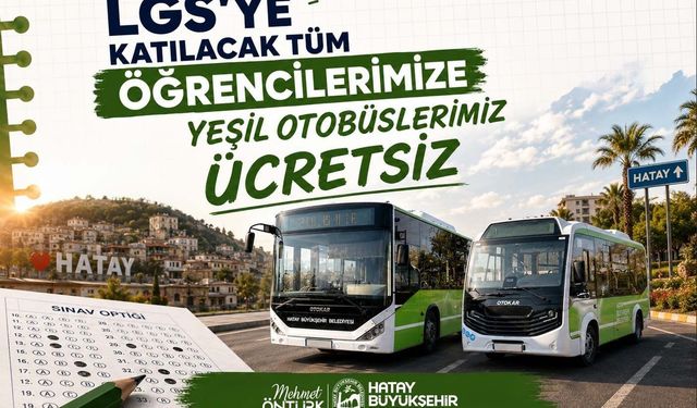 HBB'den LGS öğrencilerine ücretsiz ulaşım desteği