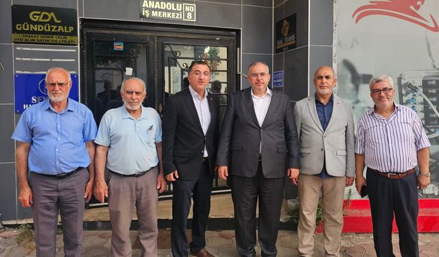 Milletvekili Çalışkan, İş İnsanı Ramazan Öksüz’ü Ahsen Demirçelik’in Ofisinde Ziyaret Etti