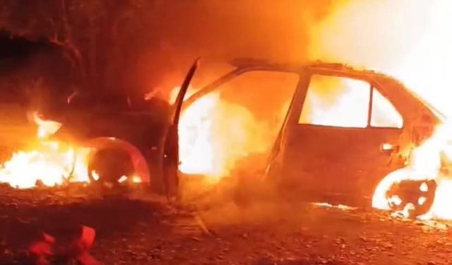 🚙Otomobil alevlere teslim oldu