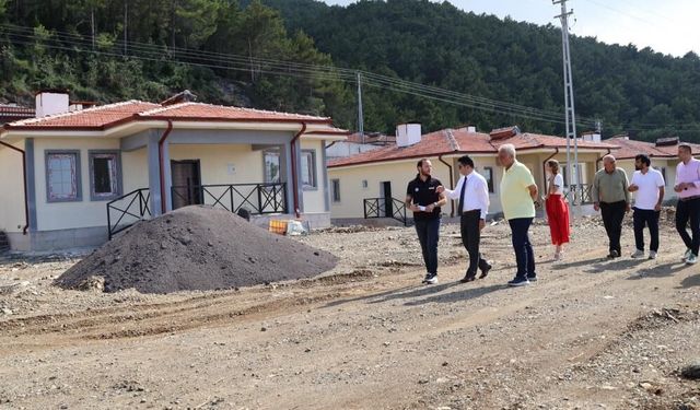 Işıklı Mahallesi’ndeki kırsal afet konutlarında sona gelindi