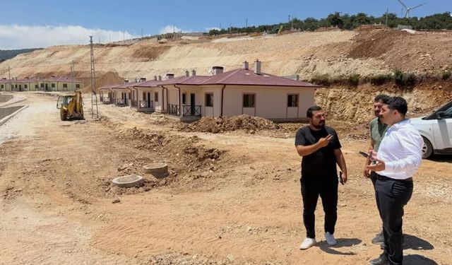 Şenköy'de afet konutları tamamlanma aşamasına geldi