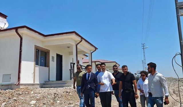 Ballıöz Mahallesi'nde köy konutlarınca çalışmalar sürüyor