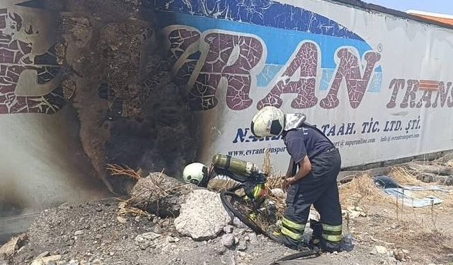 İş yerinde çıkan yangın kontrol altına alındı