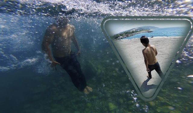 Boğulma tehlikesi geçiren çocuğu balık tutan vatandaş kurtardı