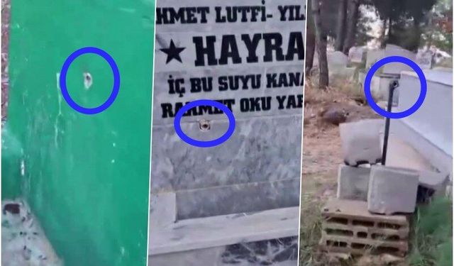 Mezarlıktaki muslukları çalan hırsızlara vatandaştan tepki