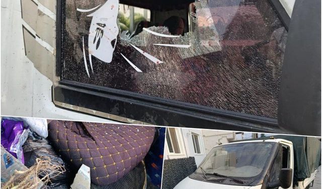 Kendisinden ucuza karpuz satan rakiplerine kızarak 3 pazarcının aracının camını kırdı