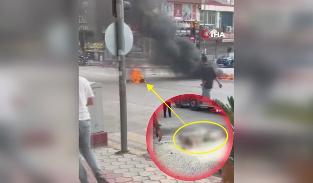 Zihinsel engelli şahıs üzerine benzin döküp kendini yaktı