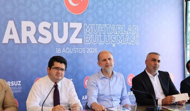 Arsuz’da muhtarlar buluşmasında mahallelerin sorunları değerlendirildi