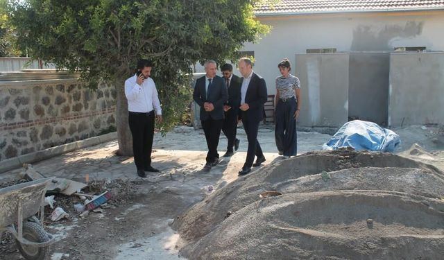 Erzin Mustafalı Camii’ndeki restorasyon çalışmaları sürüyor