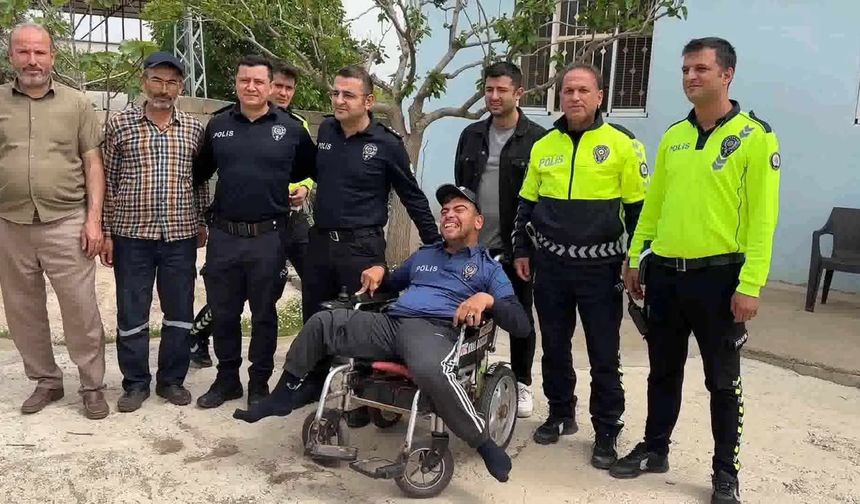 Polislerden anlamlı ziyaret