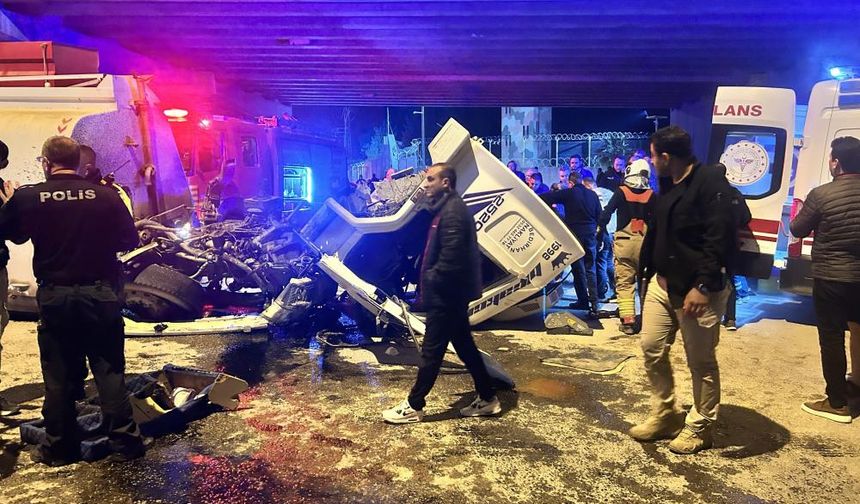 Freni patlayan arazöz dehşet saçtı: 1 ölü, 1 yaralı
