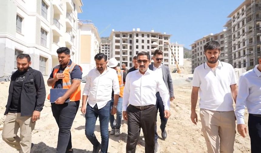 Serinyol ve Alahan'da afet konutları yükseliyor