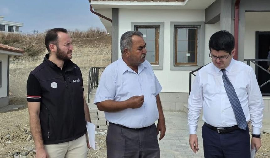 Kaymakam Eroğlu, Aşağı Kepirce köy evlerindeki çalışmaları inceledi