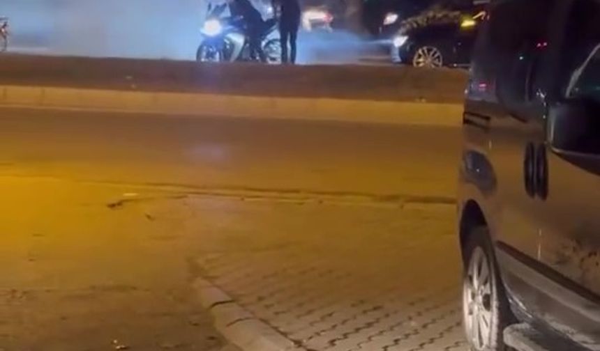 Düğün konvoyunda lastik yakan sürücüye ceza yağdı