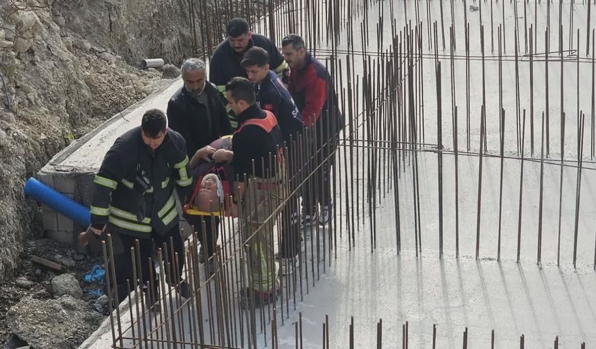 Temele düşen şahıs yaralandı