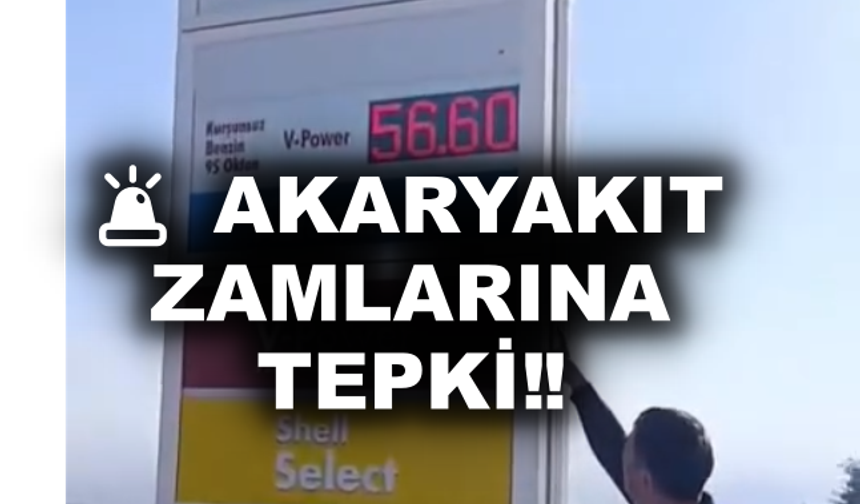 Akaryakıt zamlarına tepki‼️