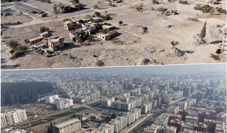 Depremde tamamen yıkılan Emek Mahallesi, inşa çalışmalarıyla yeniden ışıl ışıl