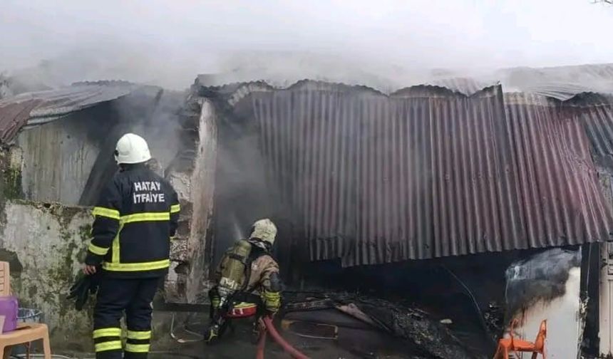 Dörtyol'da ev yangını