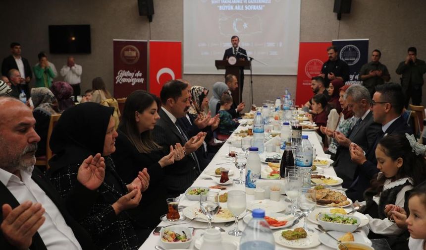 Hatay’da şehit aileleri ve gaziler iftar sofrasında buluştu