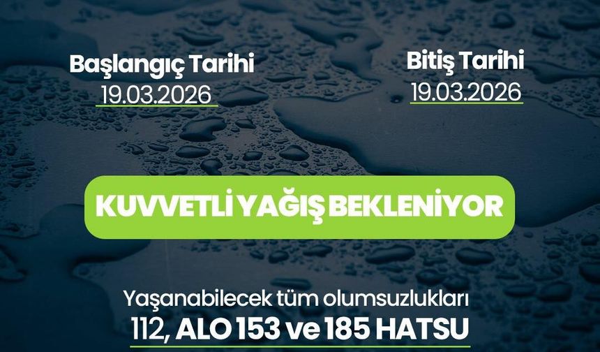 Hatay İçin Kritik Uyarı: Perşembe Günü Kuvvetli Sağanak Bekleniyor!