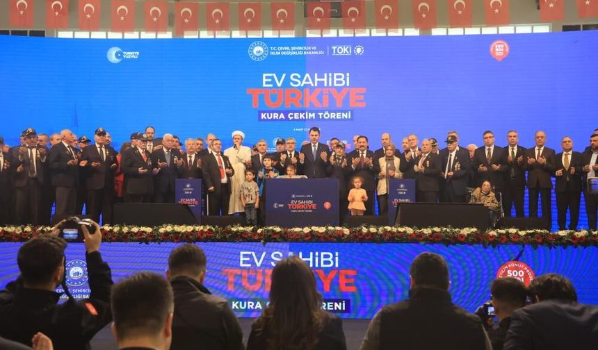 Hatay'da 13 bin 289 konutun kura çekim töreni gerçekleşti