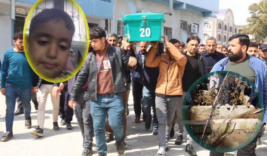 Dereye düşüp ölen 4 yaşındaki çocuk kılınan cenaze namazın ardından toprağa verildi