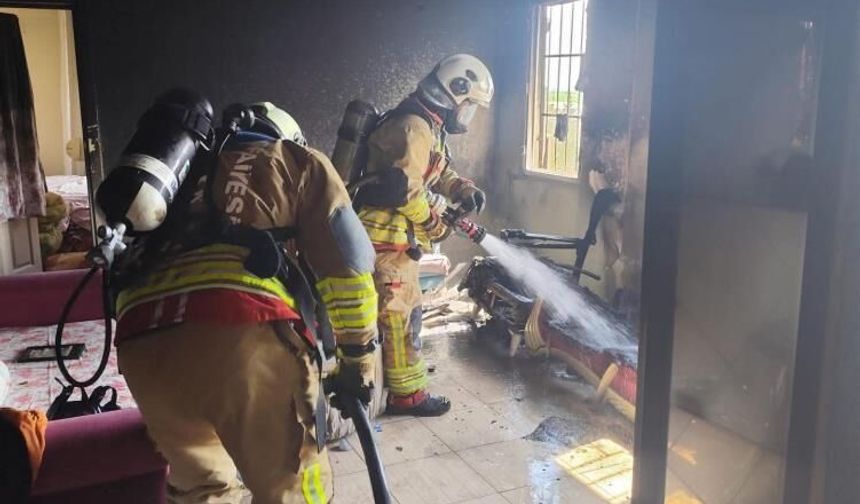 Antakya'da ev yangını