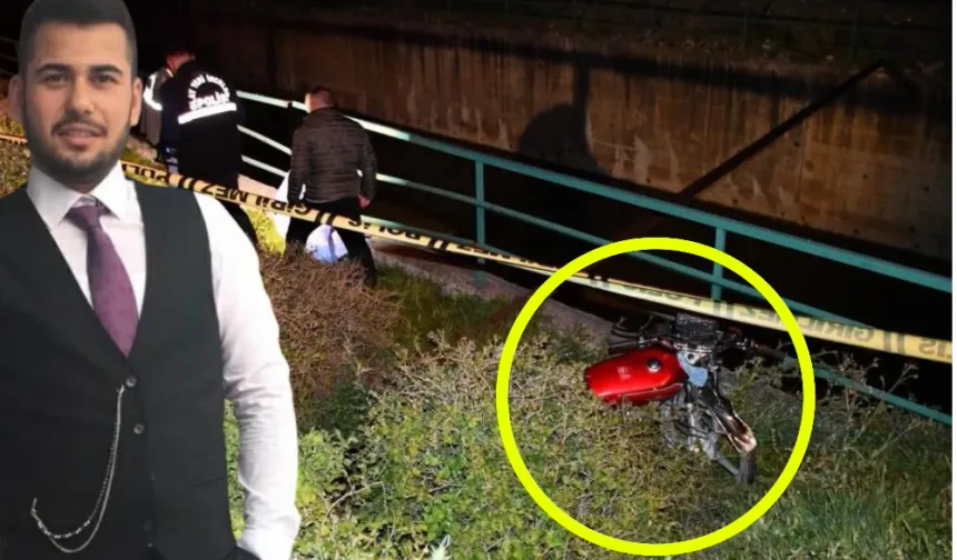 Şarampole uçan motosikletin 29 yaşındaki sürücüsü öldü