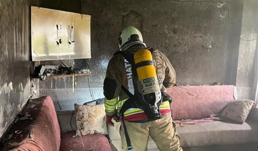 Samadağ'da ev yangını