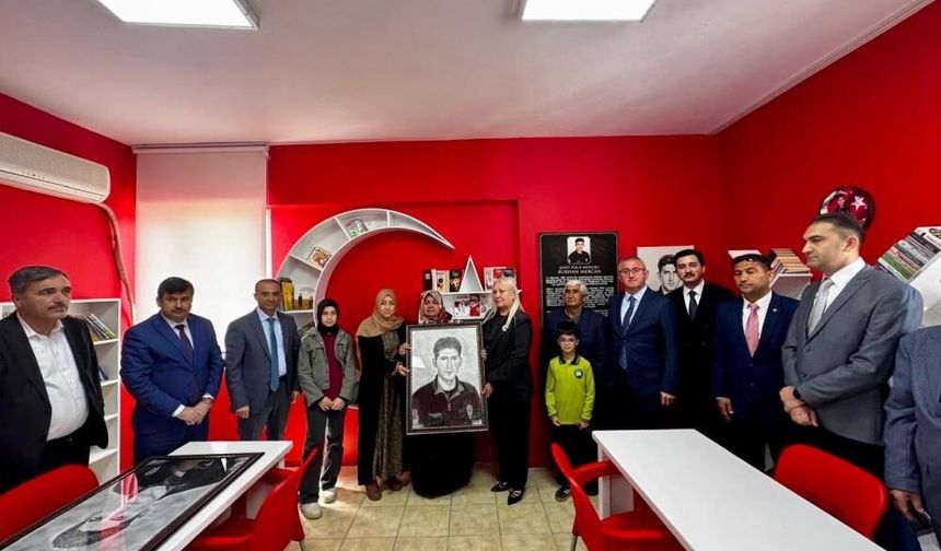 Şehit polisin ismi kütüphanede yaşatılacak