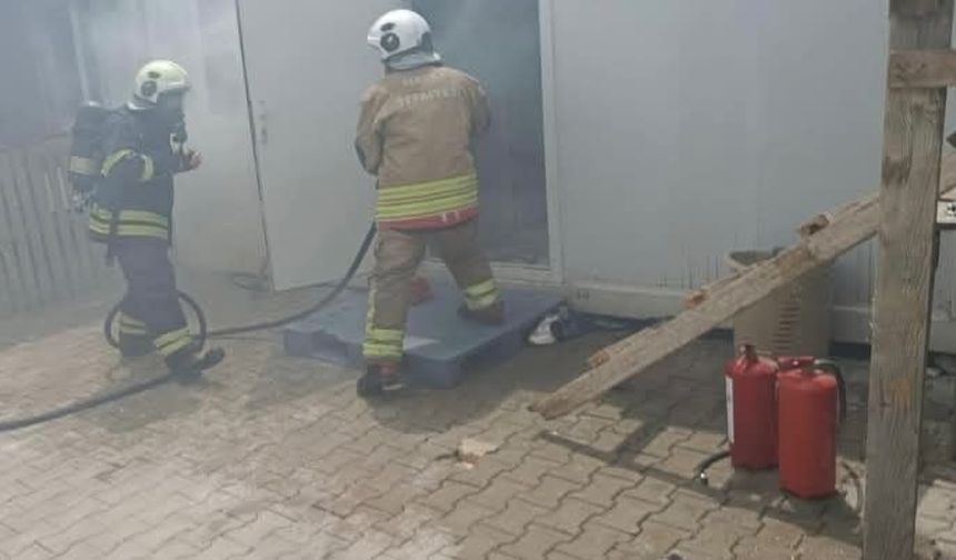 Antakya'da konteyner yangını