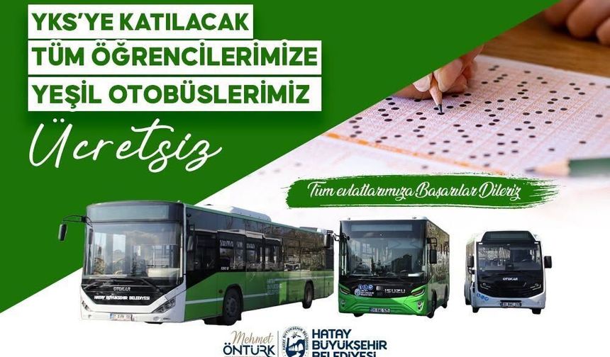 HBB'den YKS öğrencilerine ücretsiz ulaşım desteği