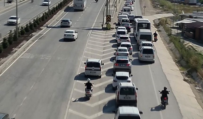 'Kaynak' yapan sürücüler dron kamerasıyla tespit edildi