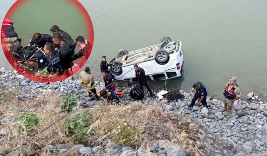 Defne’de Kahreden Kaza: Nehre Uçan Aracın Sürücüsü Hayatını Kaybetti!