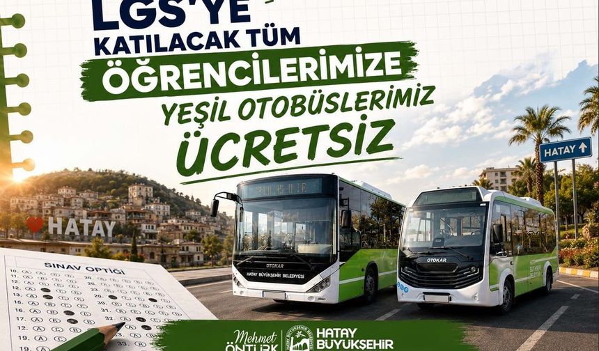 HBB'den LGS öğrencilerine ücretsiz ulaşım desteği