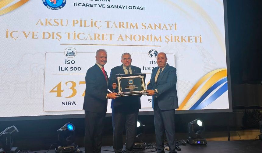 HATAY'IN ÜRETİM BAŞARISI İTSO PROGRAMINDA TAÇLANDI