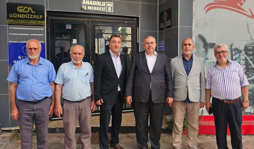 Milletvekili Çalışkan, İş İnsanı Ramazan Öksüz’ü Ahsen Demirçelik’in Ofisinde Ziyaret Etti