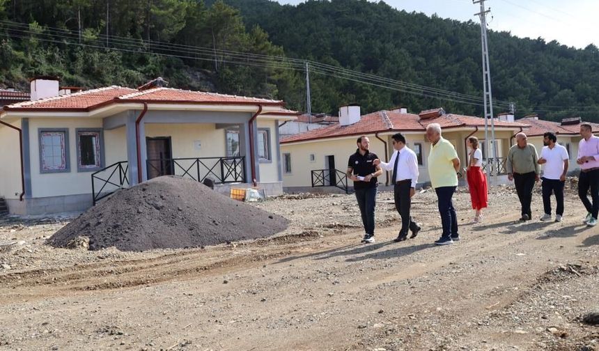 Işıklı Mahallesi’ndeki kırsal afet konutlarında sona gelindi