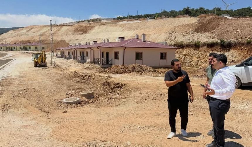 Şenköy'de afet konutları tamamlanma aşamasına geldi