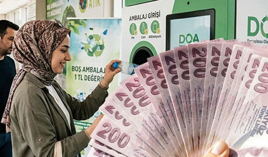 Depozito İade Sisteminde yeni karar: Makinede 1 Lira, Merkezde 50 Kuruş