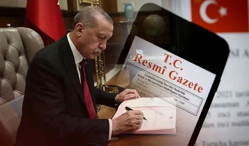 Cumhurbaşkanı Erdoğan'dan çok sayıda atama ve görevden alma kararı Resmi Gazete'de