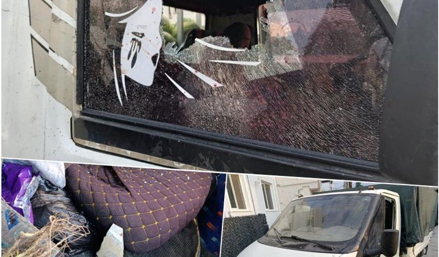 Kendisinden ucuza karpuz satan rakiplerine kızarak 3 pazarcının aracının camını kırdı