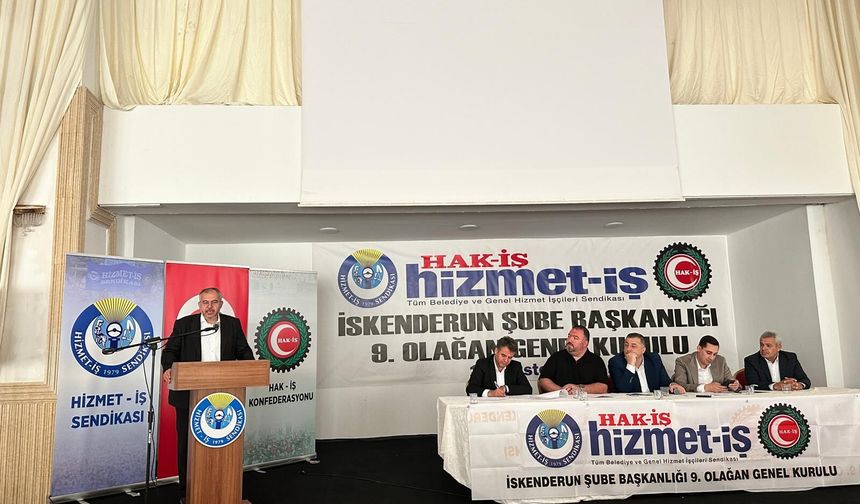 Milletvekili Çalışkan, Hizmet-İş Sendikası İskenderun Şubesi Genel Kurulu’na Katıldı