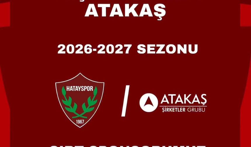 Atakaş yeniden Hatayspor’a sponsoru oldu