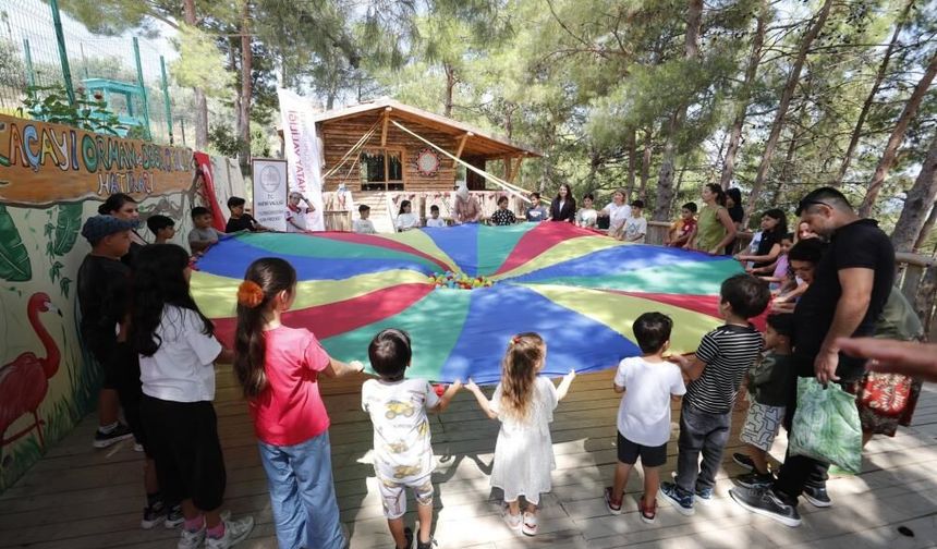"Yüreğimizdeki Işık"projesi kapsamında çocuklara doğayla iç içe eğitim