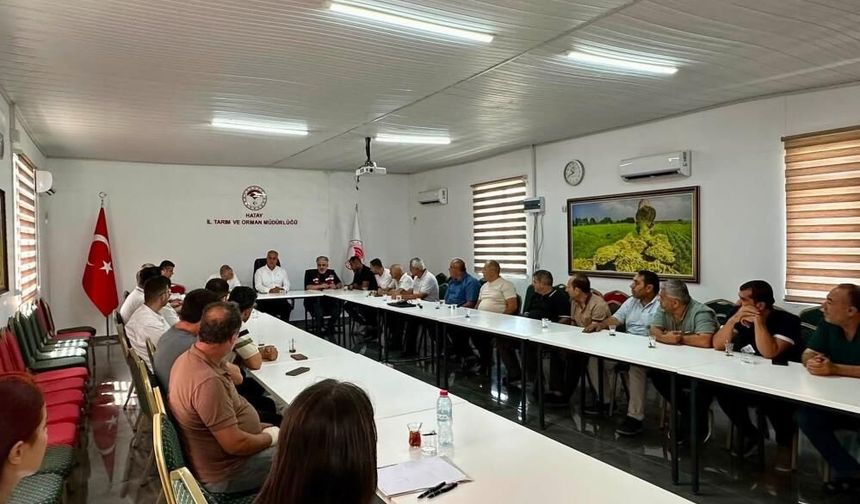 Hatay'da salça üreticileriyle sektörel değerlendirme toplantısı gerçekleştirildi