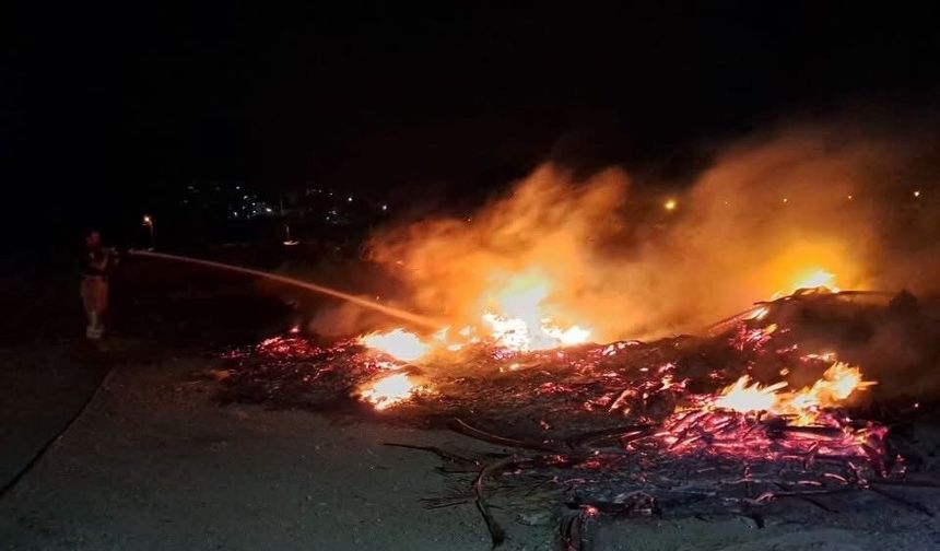 Antakya’da çöplük yangını kontrol altına alındı