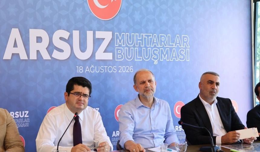 Arsuz’da muhtarlar buluşmasında mahallelerin sorunları değerlendirildi
