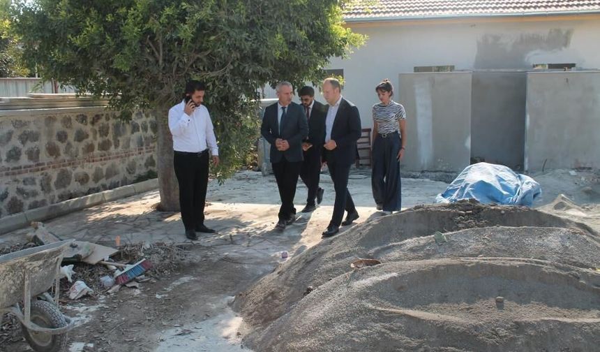 Erzin Mustafalı Camii’ndeki restorasyon çalışmaları sürüyor